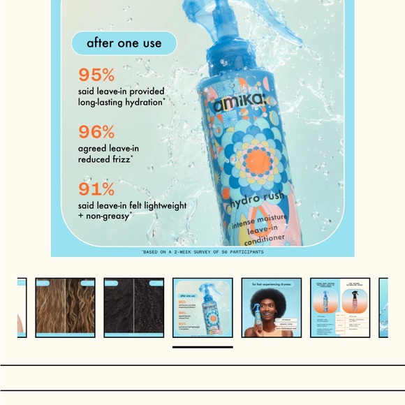 AMIKIA
Soulfood, nourishing mask
Hydro rush intense moisture leave in - Picture 5 of 6